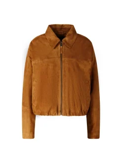 Velourslederjacke 'Loua' Whiskey