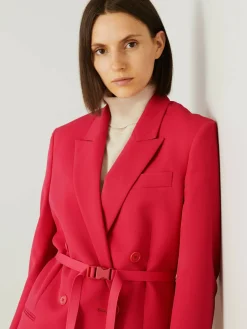 Viskose-Blazer mit Schließe 'Lisa' Rot