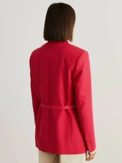 Viskose-Blazer mit Schließe 'Lisa' Rot