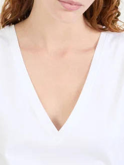 V-Neck Top Weiß