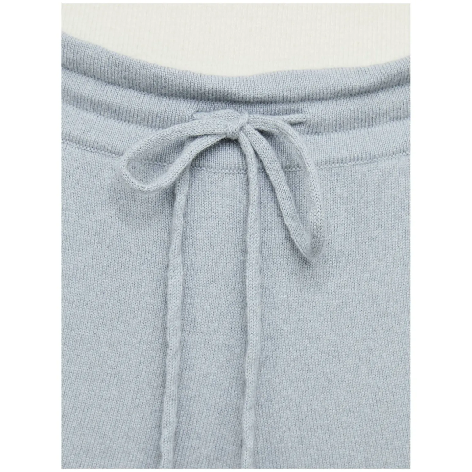 Weite Cashmere-Loungehose Eisblau