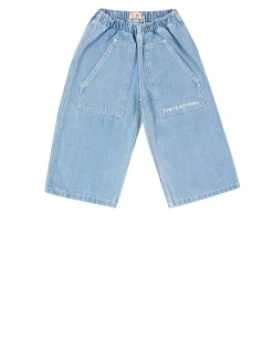 Weite Jeans Hellblau