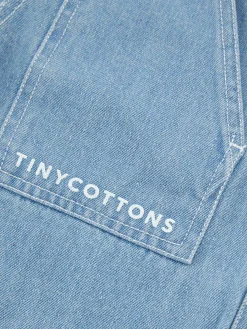 Weite Jeans Hellblau