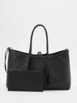 Wendbarer Shopper 'Pinacoteca' Schwarz/Fondant