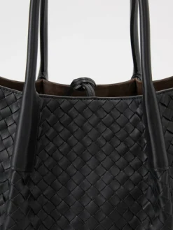 Wendbarer Shopper 'Pinacoteca' Schwarz/Fondant