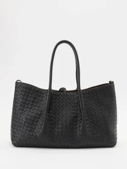 Wendbarer Shopper 'Pinacoteca' Schwarz/Fondant