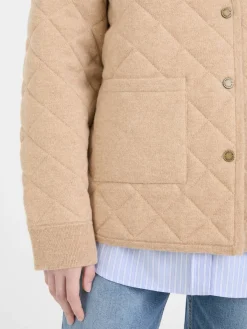 Wendbare Woll-Cashmere-Jacke Beige