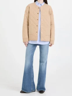 Wendbare Woll-Cashmere-Jacke Beige