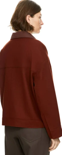 Wendbare Wolljacke Rot