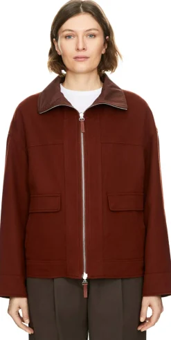 Wendbare Wolljacke Rot