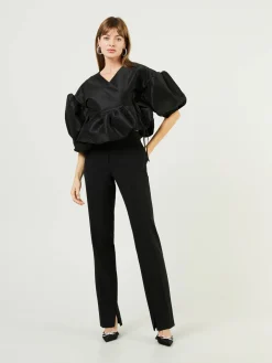 Wickelbluse 'Amanda' Schwarz