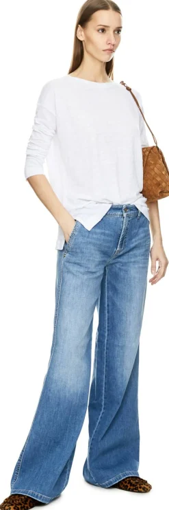 Wide-Leg Jeans 'Alek' Hellblau   
