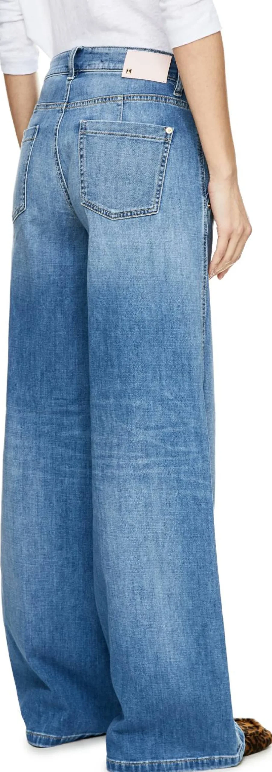 Wide-Leg Jeans 'Alek' Hellblau