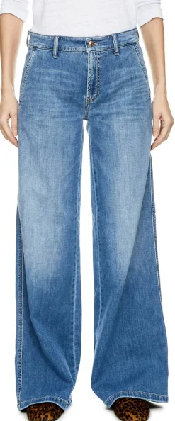 Wide-Leg Jeans 'Alek' Hellblau