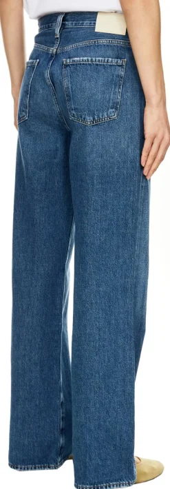 Wide-Leg Jeans 'Annina' Mittelblau