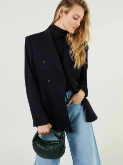 Wide-Leg Jeans Blau