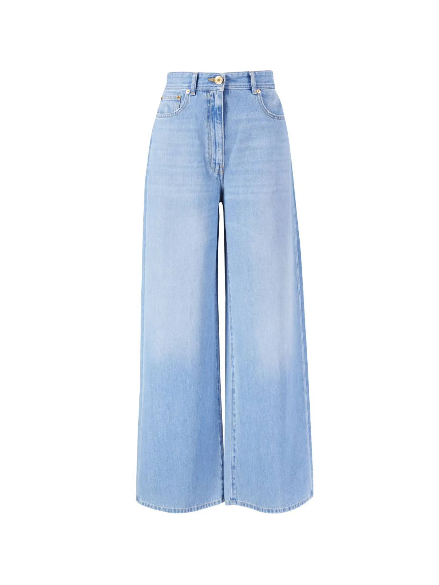 Wide-Leg Jeans Blau