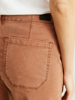 Wide-Leg Jeans 'Carly' Rostbraun