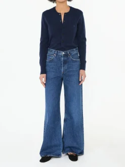 Wide-Leg Jeans 'Dame' Marineblau