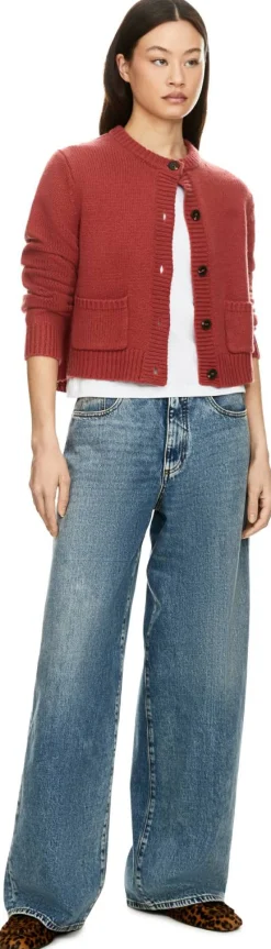Wide-Leg Jeans 'Gea Overcarrot' Mittelblau