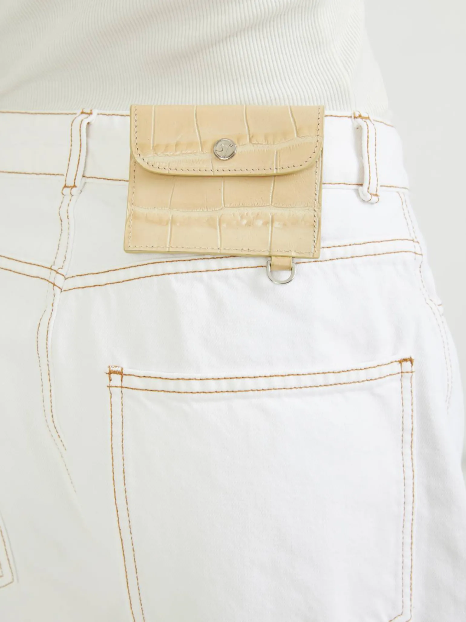 Wide-Leg Jeans 'Helle' Weiß