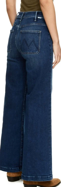 Wide-Leg Jeans 'Hustler Roller Patch' Mittelblau