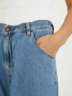 Wide-Leg Jeans 'Iris' Blau