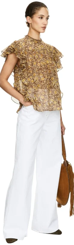 Wide-Leg Jeans 'Lemony' Weiß