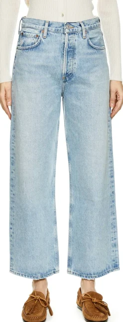 Wide-Leg Jeans 'Ren' Hellblau