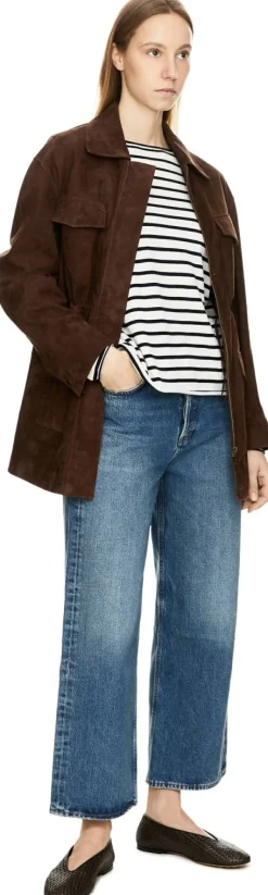 Wide-Leg Jeans 'Ren' Mittelblau