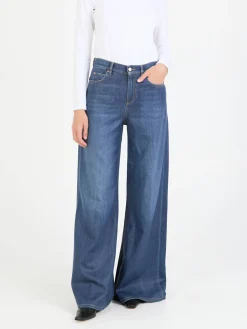 Wide-Leg Jeans 'Romance' Marineblau