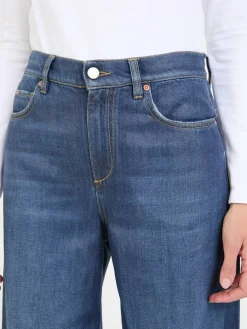Wide-Leg Jeans 'Romance' Marineblau