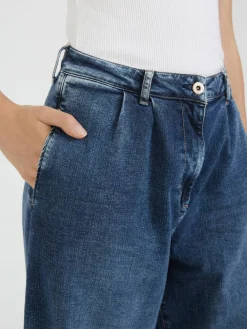 Wide-Leg Jeans 'Stella Wide' Marineblau