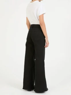 Wide-Leg Jeans 'The Twister Sneak' Schwarz