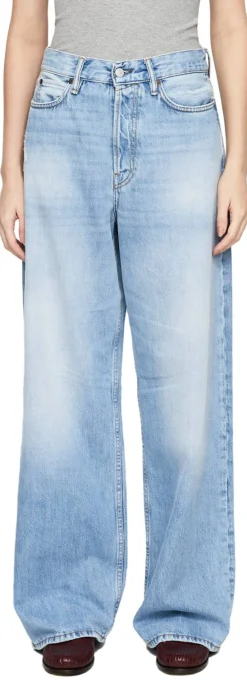 Wide-Leg Jeans 'Vintage' Hellblau