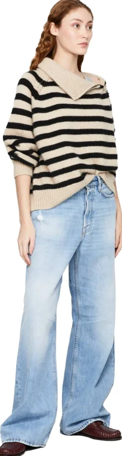 Wide-Leg Jeans 'Vintage' Hellblau