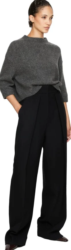 Wide-Leg Stoffhose 'Maris' Schwarz