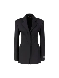 Woll-Blazer Schwarz
