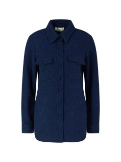 Woll-Cashmere-Hemd 'John Austin' Marineblau