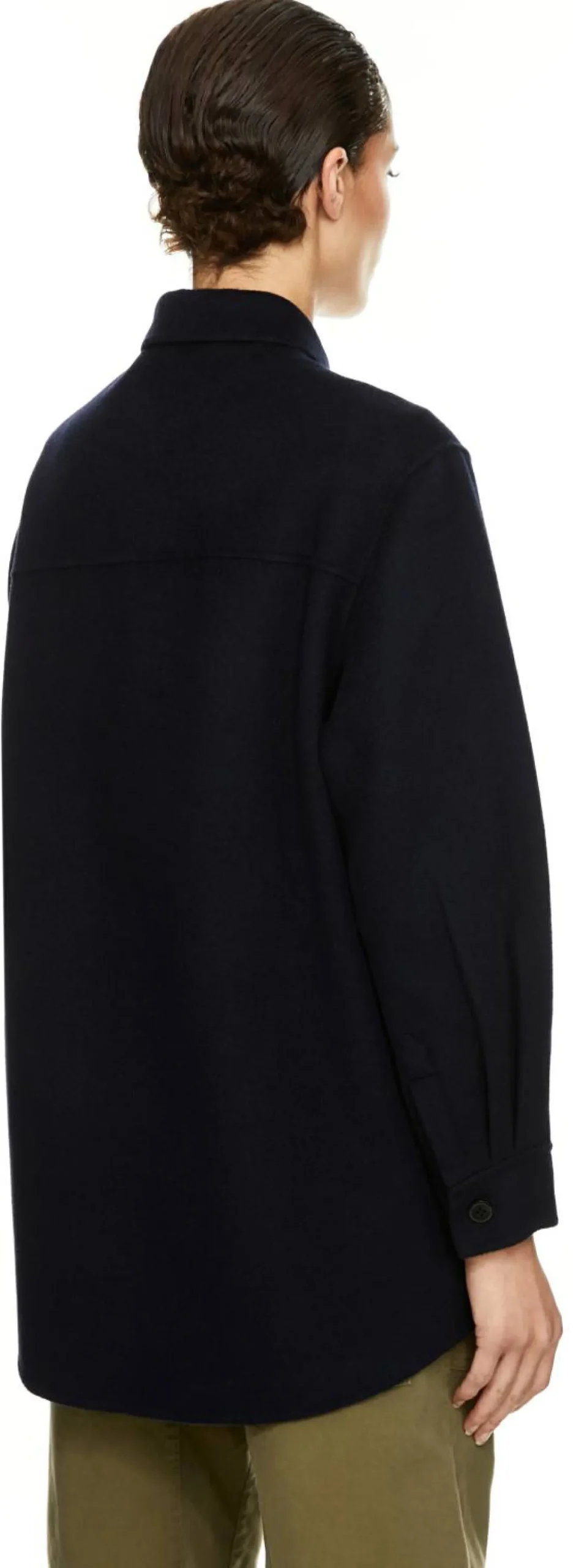 Woll-Cashmere-Hemd 'Zuleika' Navy
