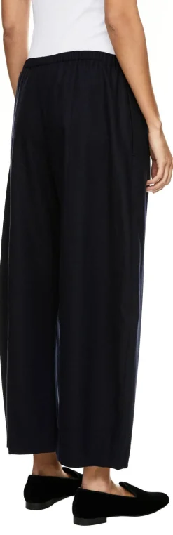 Woll-Cashmere-Hose 'Clover' Marineblau