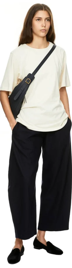 Woll-Cashmere-Hose 'Clover' Marineblau
