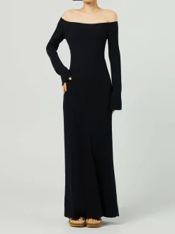 Woll-Cashmere-Kleid Dark Night Blue