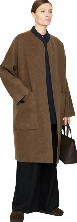 Woll-Cashmere-Mantel 'Tiberus' Braun