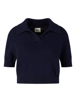 Woll-Cashmere-Pullover 'Leni' Marineblau