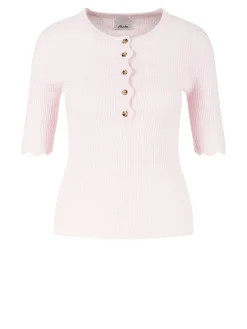 Woll-Cashmere-Pullover 'Wave' Rosé