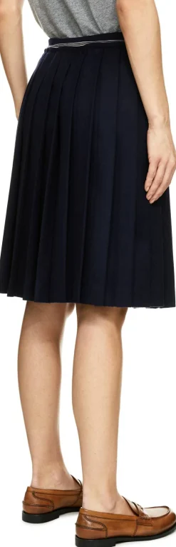 Woll-Cashmere-Rock Marineblau