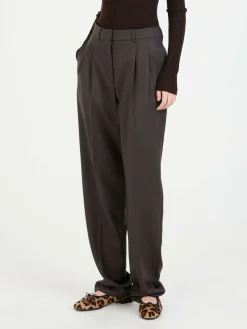 Wollhose 'Flannel Straight' Braun