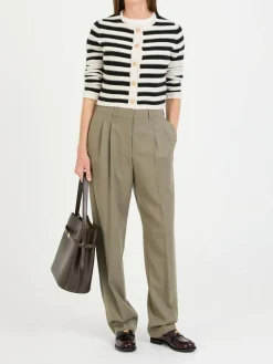 Wollhose 'Flannel Straight' Grün
