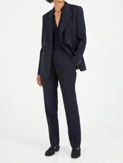 Wollhose 'Francisco' Marineblau